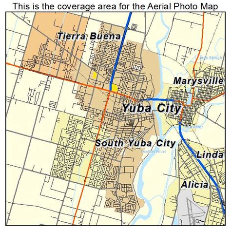 yuba city ca map.